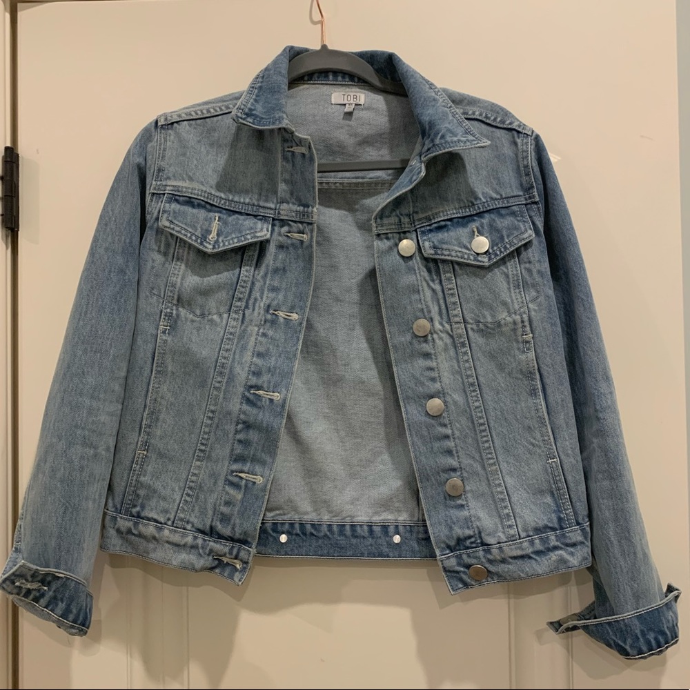 TOBI Lightwash Denim Jean Jacket